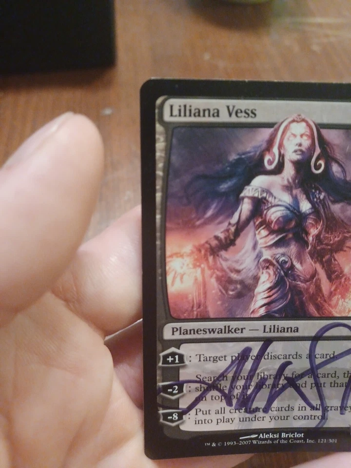2007 ARTIST SIGNED Magic: The Gathering - Lorwyn Liliana Vess #121  - Image 4 of 4