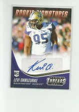 2021 Panini Chronicles Draft Picks Threads Rookie Signatures #9 Levi Onwuzurike