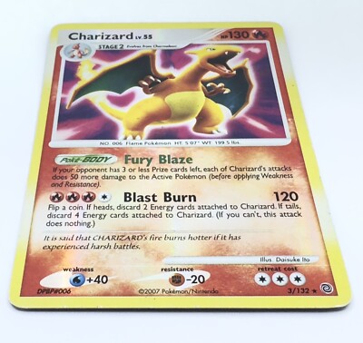 Charizard LV.55 3/132 Rare Reverse Holo Diamond & Pearl Secret