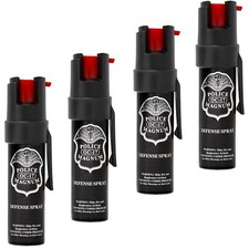 4 Police Magnum pepper spray .75oz pocket clip self defense security protection