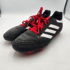 adidas Goletto VI FG Junior Soccer Cleats G26367 Black/White/Scarlet Boys Size 6