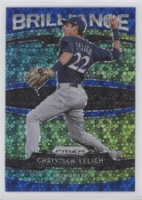 2020 Prizm Brilliance Quick Pitch Blue Donut Circle /199 Christian Yelich 0a4s