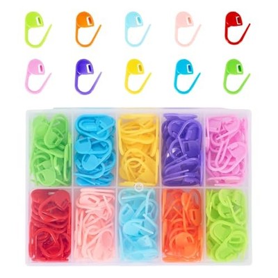 LKbeuuu 200 Pcs Knitting Crochet, Stitch Markers for Crocheting with Storage