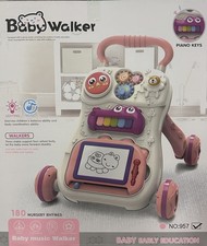 Baby Push Walker, HDJ Toddler Learning to Walk Activity Center, for 6mons  Pink