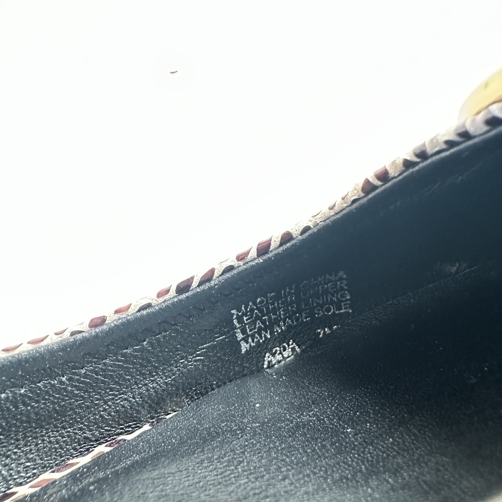 Tory Burch Ballet Flats Womens Gold Snake Print Leather Upper Shoes Size 7 M *R* thumbnail 7