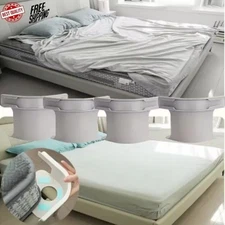 4 Heavy Duty Sheet Holders Non-slip Mattress Straps for All Sheet Sizes.Easy Ins