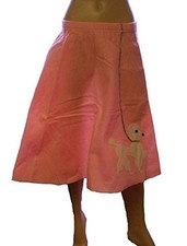 Poodle Skirt - Pink or Red - 1950's - Felt - Costume - Women