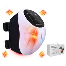 Knee Massager Smart w/ Heat Red Light Therapy 3 Vibration Modes 3 Heating Levels