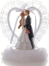 Wedding Cake Topper Romantic Bride and Groom Cake Topper for Wedding Valentine's