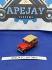 Vintage 1977 Matchbox Red Jeep CJ8 Tan Top Lesney Superfast No. 53.