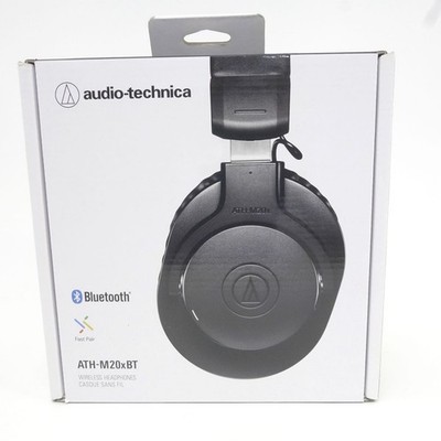 audio-technica ATH-M20xBT Black Headphones 4566 Tested Working