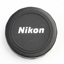 Nikon - 50mm Slip-On - Black/Silver Plastic - Lens Cap