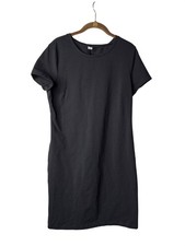 Old Navy T-Shirt Midi Dress Bodycon Size L Black New