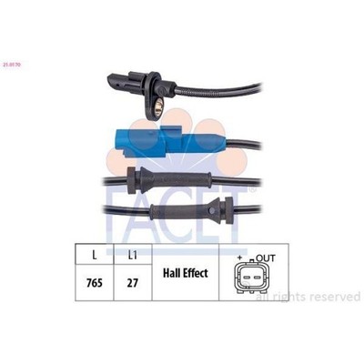 Sensor Raddrehzahl Facet 21.0170 Made In Italy - Oe Equivalent für Citroën Opel