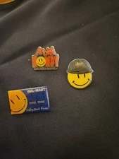 Vintage Mixed Lot Of 3 Collectible Walmart Lapel Pins 