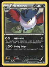 Pokemon Honchkrow Rare 73/124 Dragons Exalted LP