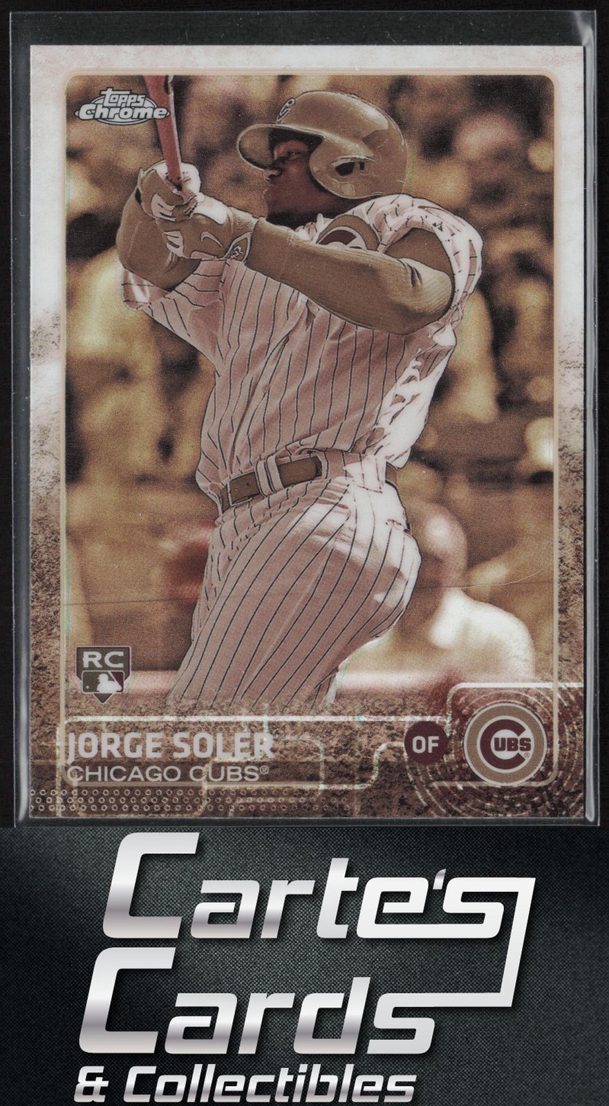Jorge Soler 2015 Topps Chrome #154 Sepia Refractor Chicago Cubs RC Rookie