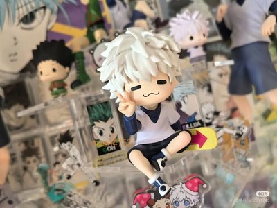 Anime Hunterxhunter Killua Zoldyck Cat Face  Action Figures Q Version Gift Model