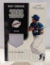 2003 Playoff Prestige Rickey Henderson Players Collection GU /325 Padres RARE !
