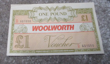 Vintage One Pound Woolworths Gift Voucher