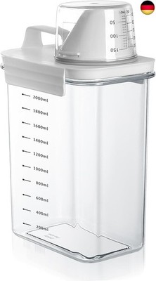 JJWUYUE 2300 ml Airtight Detergent Dispenser with Measuring Cup, Detergent