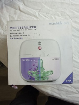 Munchkin UV Mini Pacifier Sterilizer Portable Kills 99% Germs BRAND NEW SEALED