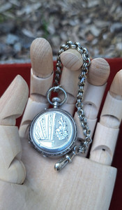 - Antique Pocket Watch Fob and Chain - Unique Piece -