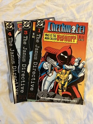 LOT of 3 THE JANUS DIRECTIVE CHECKMATE #1 #3 SUICIDE SQUAD #4 Comic Books 1989