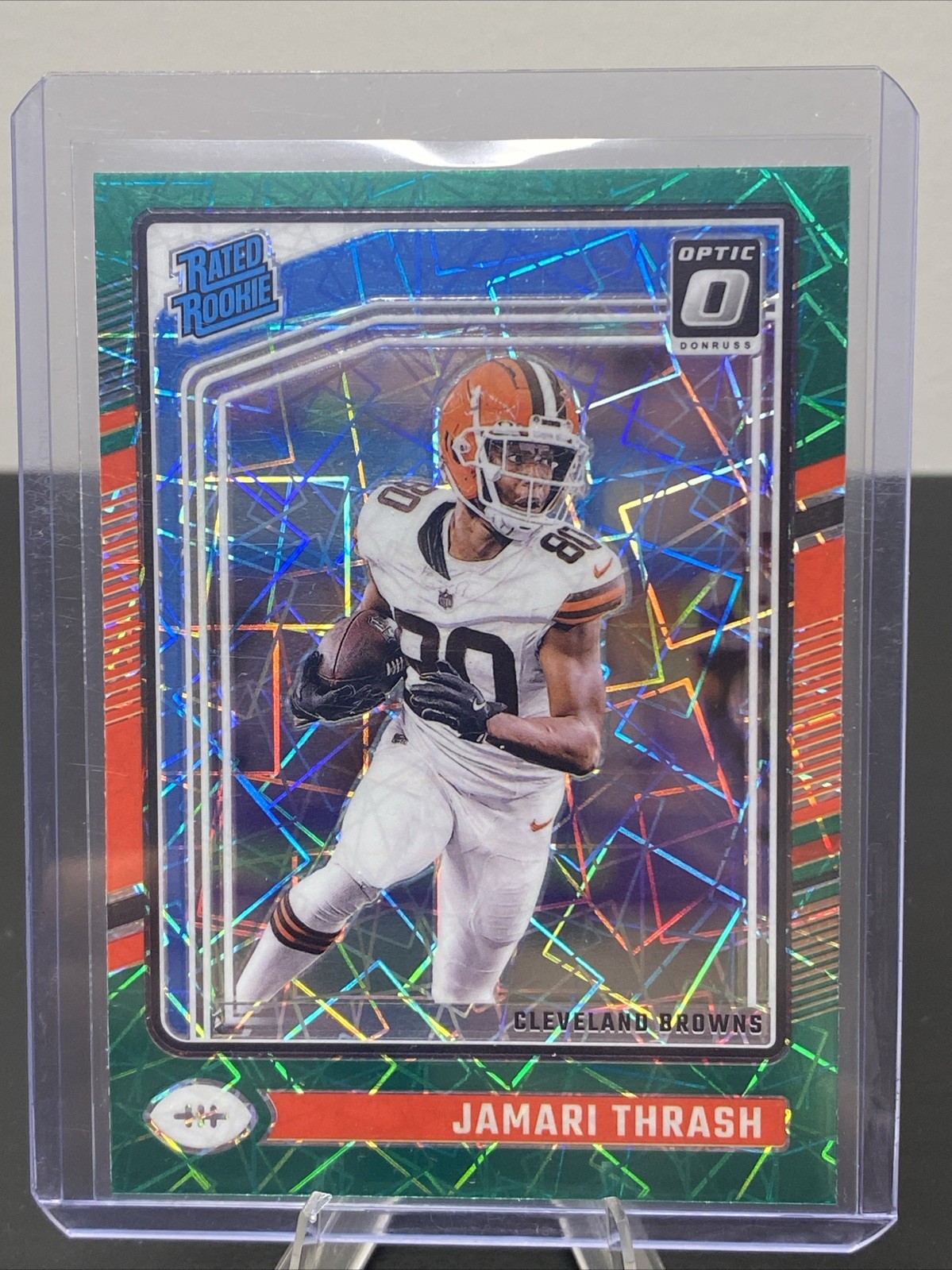 2024 Panini Donruss Optic - Rated Rookie Jamari Thrash #241 Green Velocity Prizm