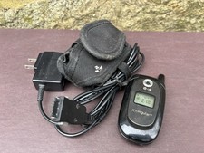 LG CG225 - Black  Cingular / AT T  Cellular Flip Phone w Charger  Case Lot