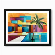 Palm Tree 26 Art Print Framed Wall Art Poster Canvas Print Picture