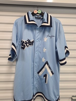 Y2K Sean John All Star Snap Front Bowling Style Shirt Men's L Blue (CD)