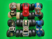 Lot of 6 Hooligan Police The Rock Steer HWMJ Hot Wheels Monster Jam Trucks 1:64
