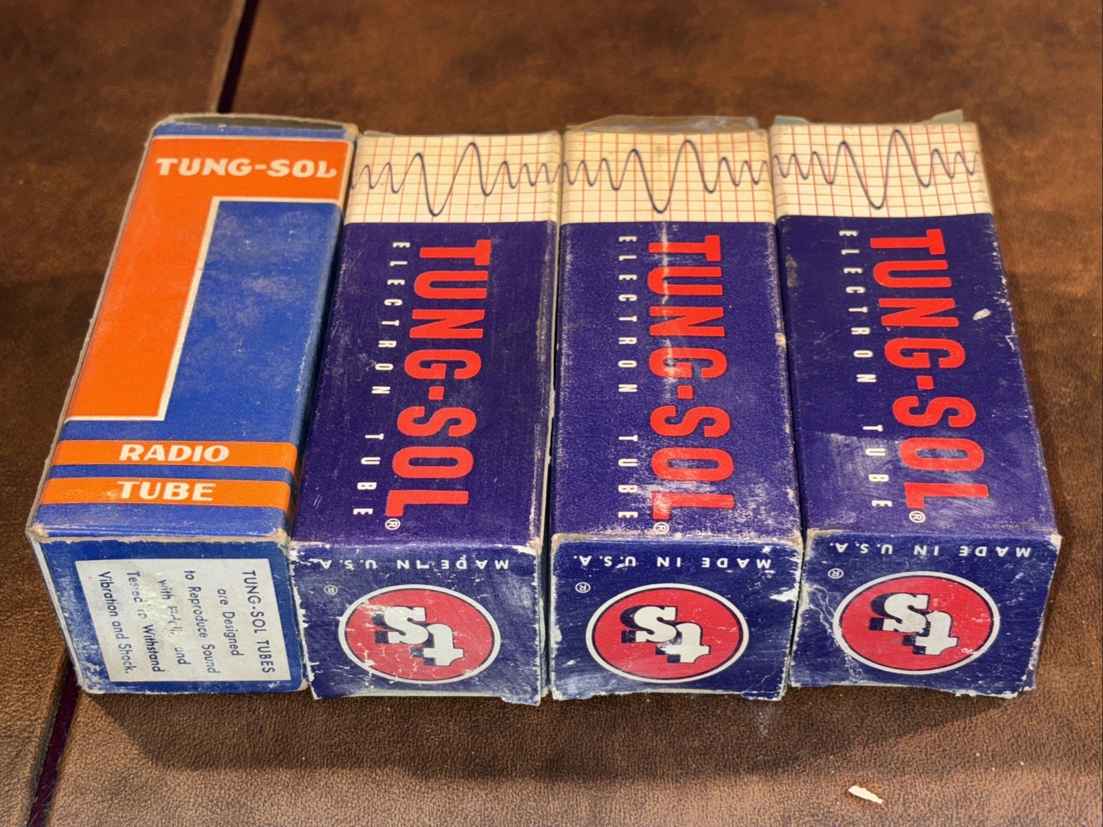 NOB -  Mixed Lot Of 9 - “Tung-Sol” Vacuum Electron Tubes Radio Amplifier Lot