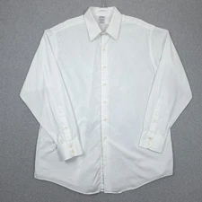Brooks Brothers Shirt Mens 18 36 White Regent Makers Merchants Egyptian Cotton