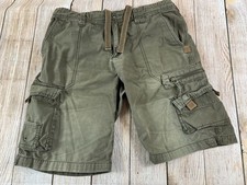Mens Vintage Y2K Old Navy Size 34 Loose Green Cargo Utility Shorts