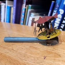 NICE 1920'S KICO MADE IN GERMANY TIN CAROUSEL WHISTLE PENNY TOY