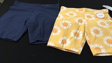 Wonder Nation Girls' Biker Shorts 7-8 2 Pair Pack