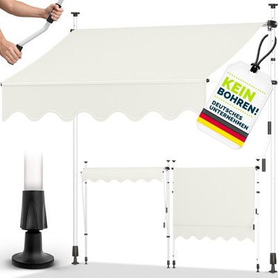 Balkonmarkise Gelenkarm Markise Klemmmarkise Sonnenmarkise Balkon ohne Bohren