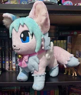 Pastel Pokesona Plush Sylveon OC Fursona Fox Doll Furry Pokemon Fandom Ooak