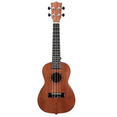 23in Mahogany Body Rosewood Fingerboard Ukulele, Cotton Bag, Capo, Strap