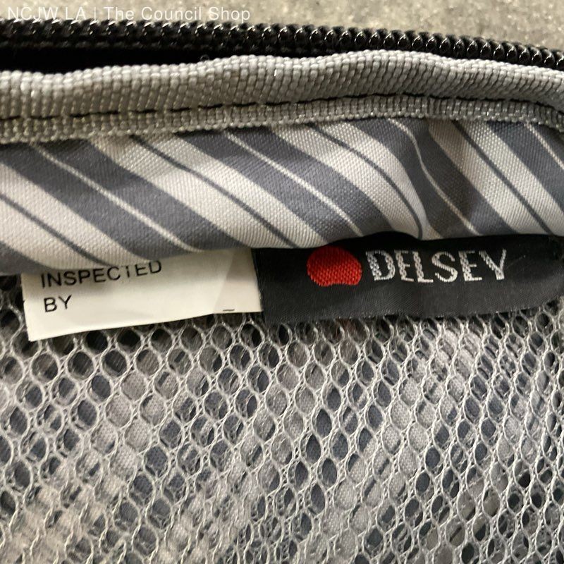 DELSEY Black Two Wheel Carry-On Luggage