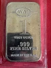 one troy ounce silver bar