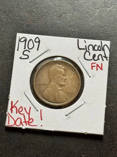 1909 S Lincoln Wheat Cent Penny Nice FN Fine Better Date 1c Coin (Raw18955)