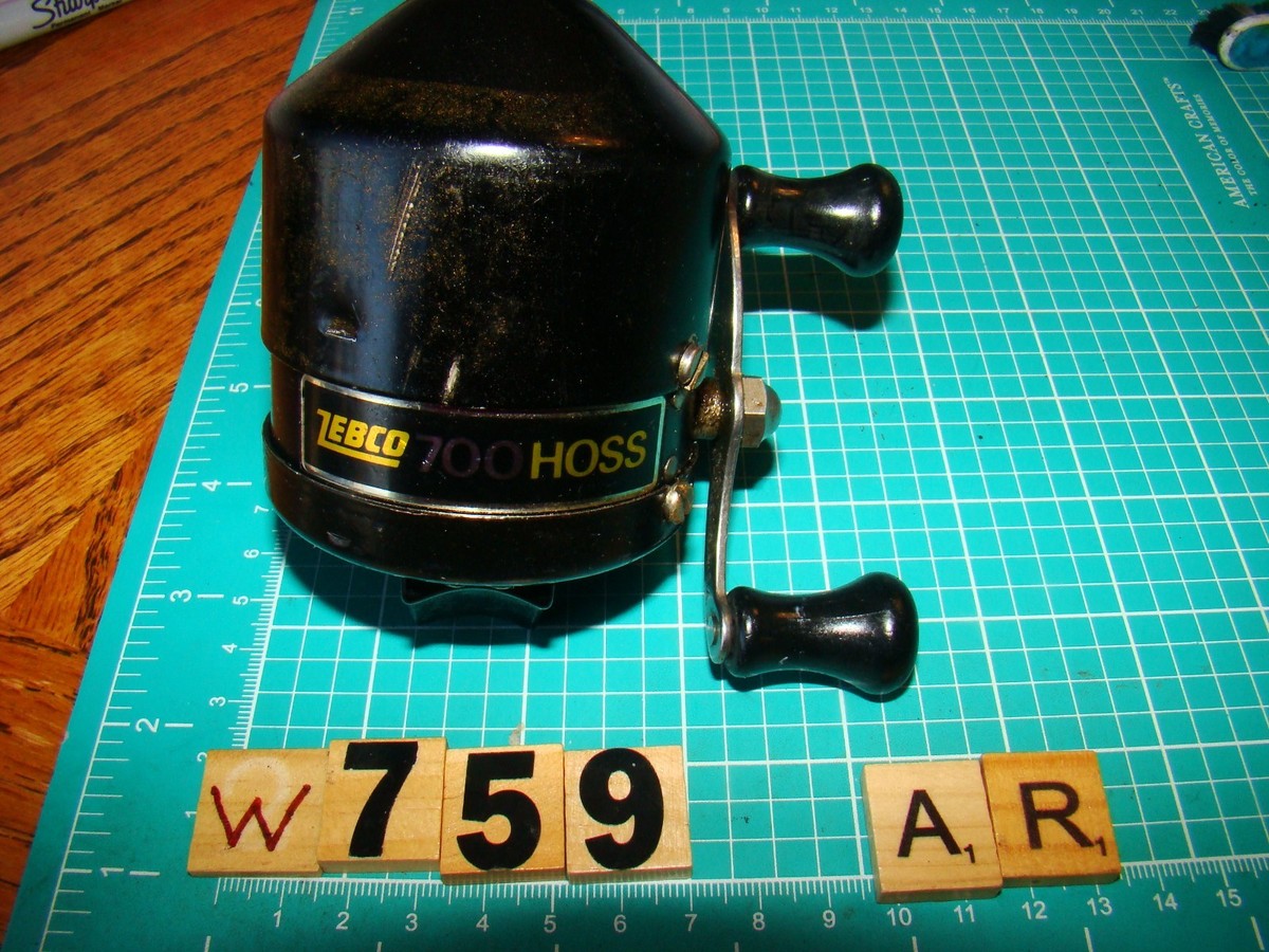 W0759 AR ZEBCO 700 HOSS USA MADE HEAVY DUTY DIRECT DRIVE SPINCAST