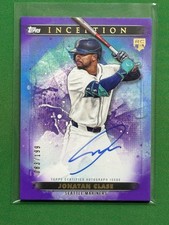 2024 Topps Inception Rookie and Star Auto Purple #BRES-JC Jonatan Clase RC /199
