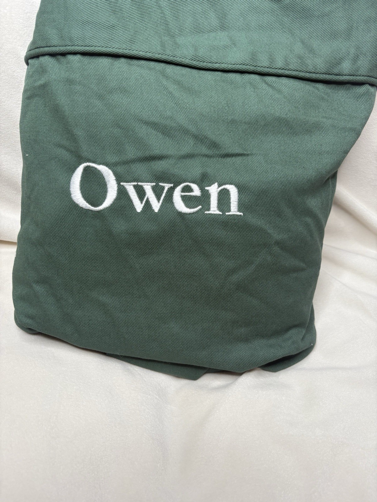Pottery Barn Kids Oversized Anywhere Chair Cover Only Forest Green “Owen”