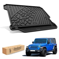 LASFIT Cargo Liner for Jeep Wrangler 2018-2026 4-Door Without Subwoofer TPE Mats