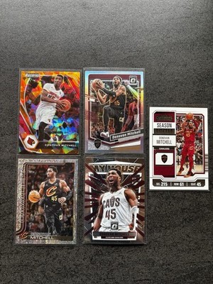 Donovan Mitchell Lot Prizm Optic Topps Chrome Cavaliers NBA Karten Bundle