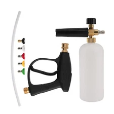 Snow Foam Pressure Washer Gun Car Wash Soap Lance Cannon Spray Bottle 1/4in